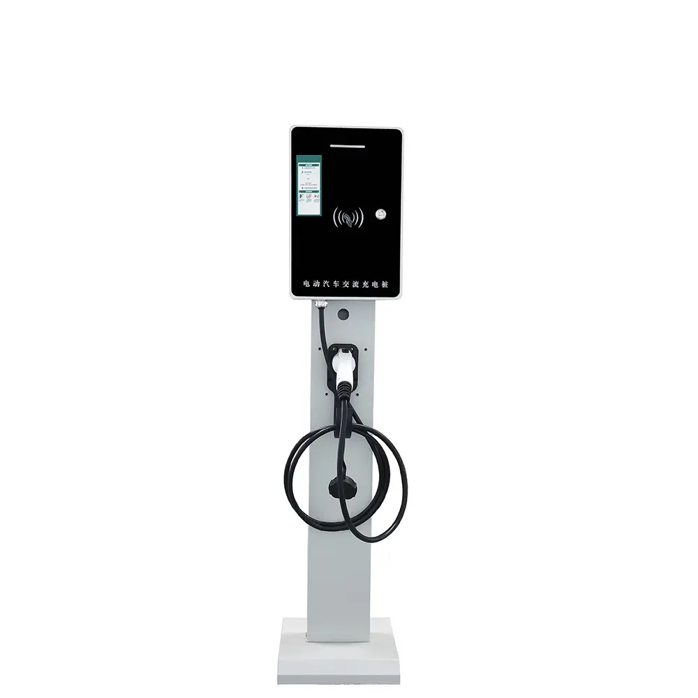 IP65 AC 220V EV Charging Pile 3.5kw 7kw Single Double Gun Commercial Charging Station
