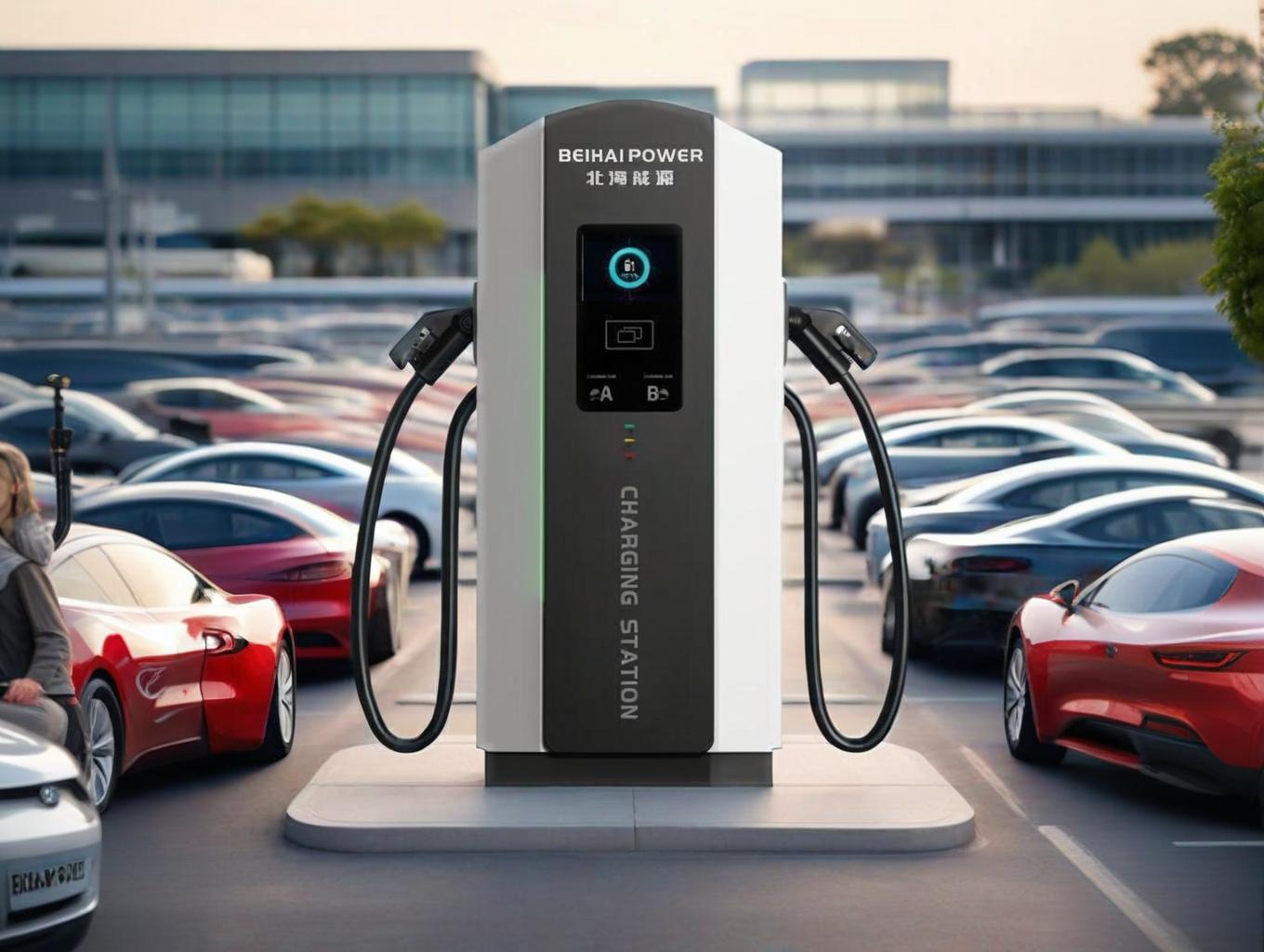 7-inch touchscreen on your EV charging Stations