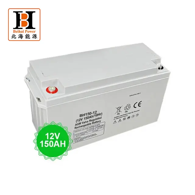 AGM Battery Energy Storage Battery with Photovoltaic Module Solar Panel
