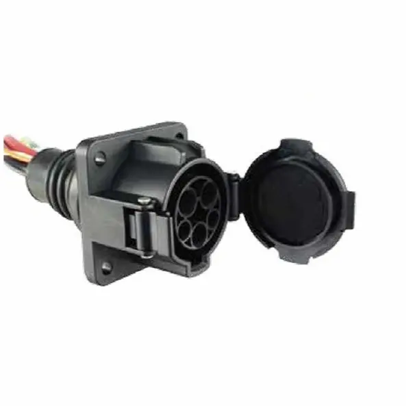 16A 32A SAE J1772 Inlets Socket 240V Type 1 AC EV Charging Socket for Electric Car Charger