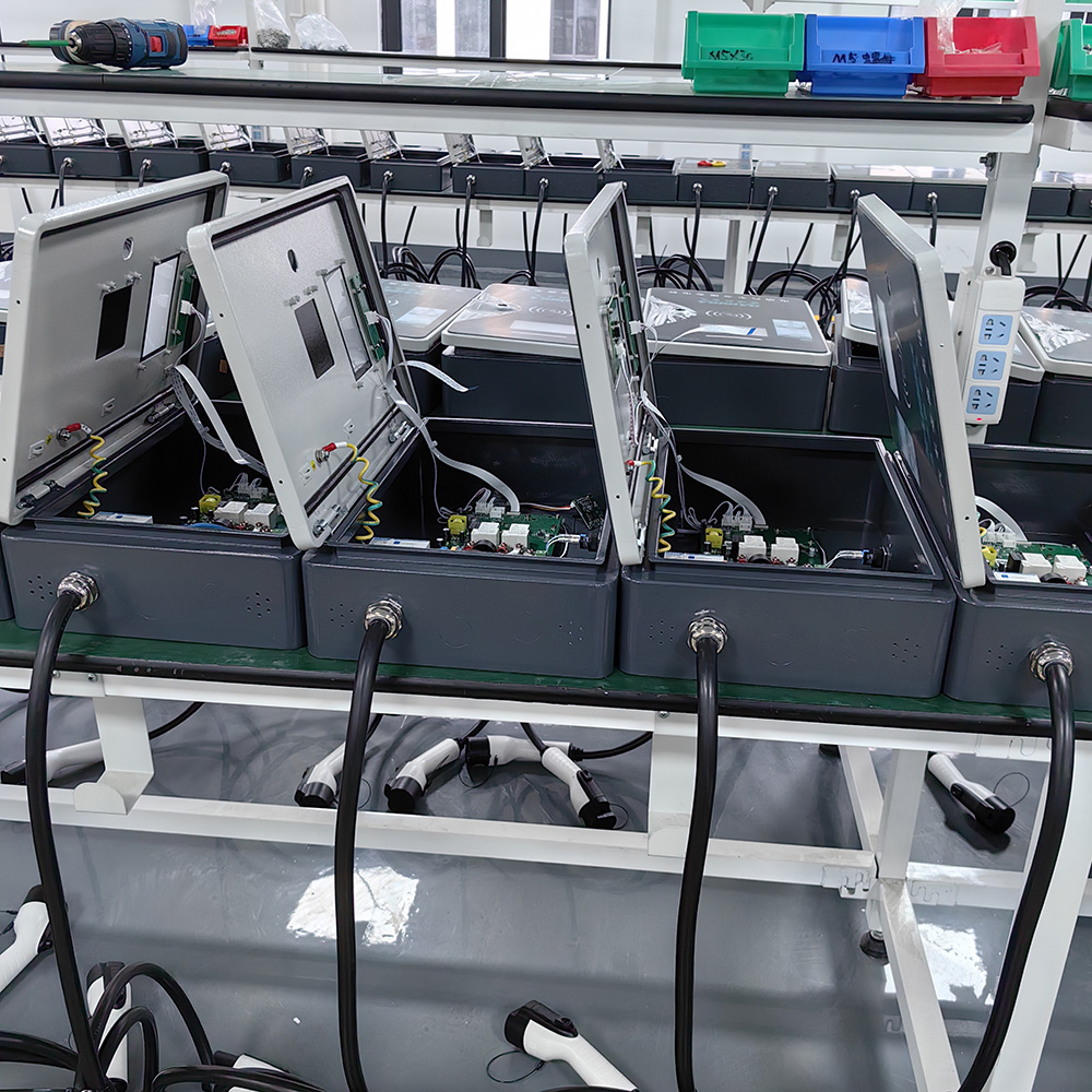 7KW 22KW Double Gun Wall Mounted EV AC Charging Station Type1 Type2 GBT EV AC Charger