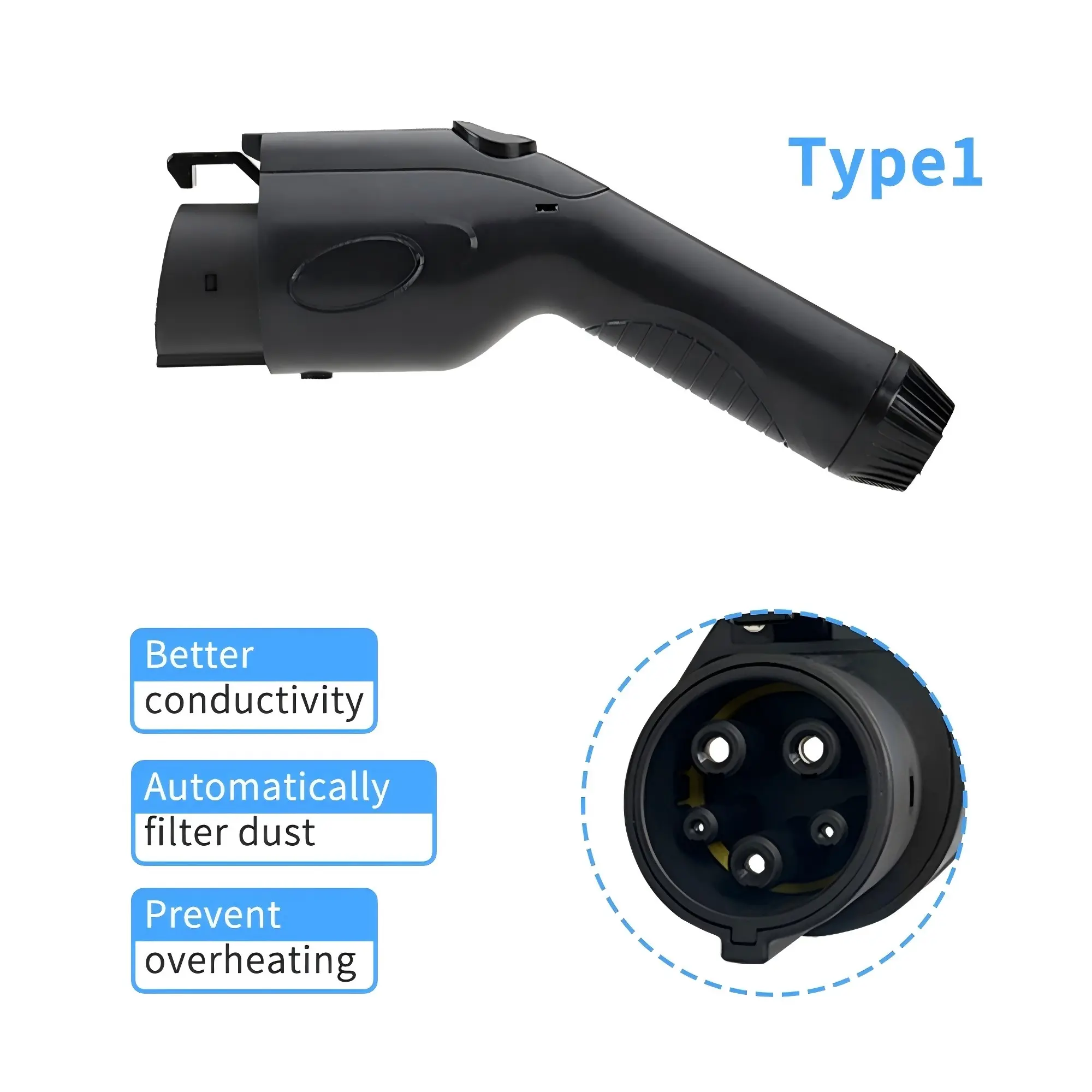 22KW 32A Electric Vehicle Battery Charging Station Type1 Type2 GB/T AC EV Charging Pile New Energy EV Portable Car Charger