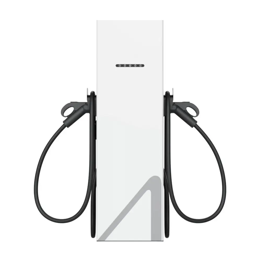 Factory Wholesale Air Cooled Dual Gun Charging Station IP55 DC EV Charging Station CCS GBT Commercial Electric Vehicle Charging Pile