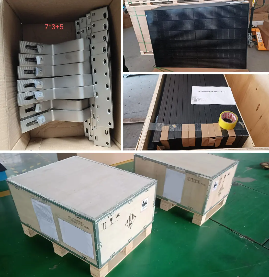 12KW Hybrid Solar Panel System and photovoltaic panel system electricity power station.